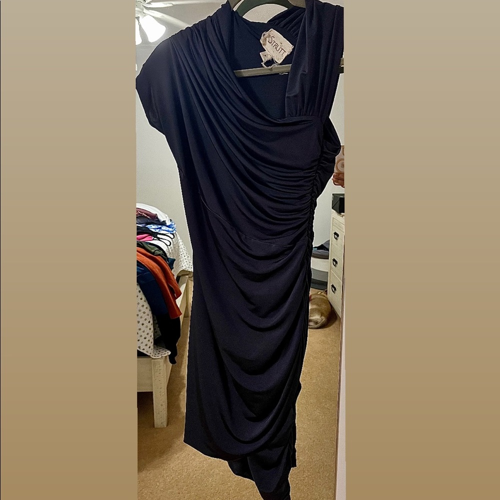 Gray stretch bodycon